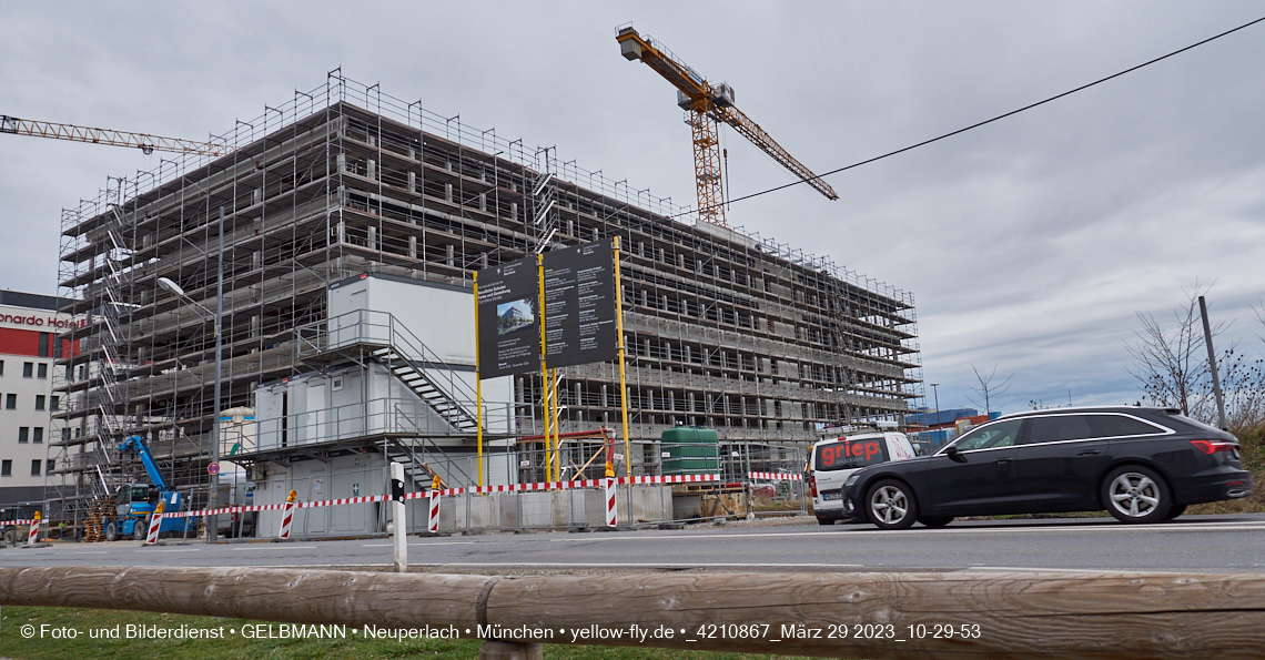 29.03.2023 - Baustelle REVO und Umgebung in Neuperlach